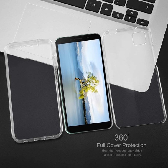 Huawei Honor 9S Kılıf CaseUp 360 Çift Taraflı Silikon Şeffaf 5